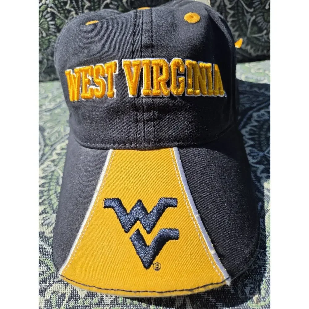 Vintage West Virginia Mountaineers Hat Joe T's Sportswear The Game Split...